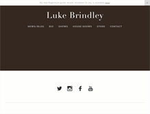 Tablet Screenshot of lukebrindley.com